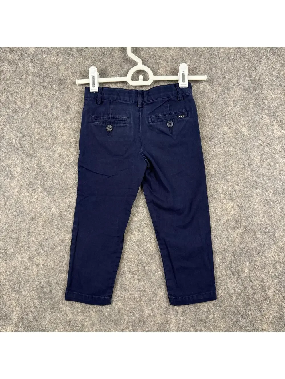 Polo Ralph Lauren Boy’s Pants Button Zip Navy Blue Size 2T Stretch 488